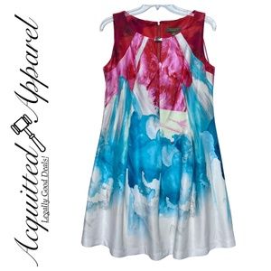 Melonie A-Line T Sleeveless Midi Dress